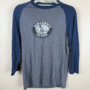 Ben & Jerry's Ice Cream Graphic Long Sleeve Baseball T-Shirt